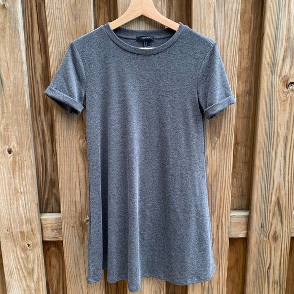 Forever 21 Gray Swing Mini Dress - Picture 2 of 7
